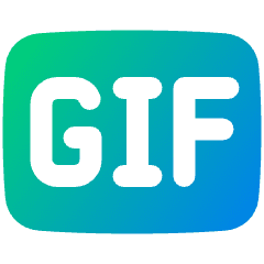 Gif Format Icon from Plump Gradient Set
