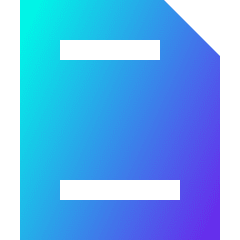 Header Footer Icon from Sharp Gradient Set