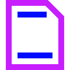 Header Footer Icon from Sharp Neon Set