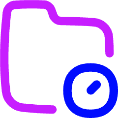 History Backup Folder Icon from Flex Neon Set