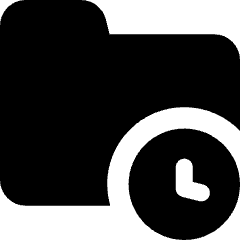 History Backup Folder Icon from Core Solid Set