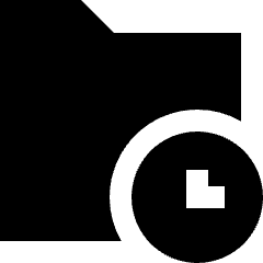 History Backup Folder Icon from Sharp Solid Set