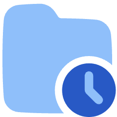 History Backup Folder Icon from Plump Flat Set