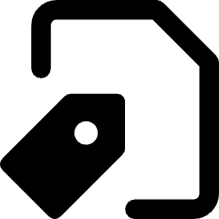 Label File Tag Icon from Core Remix Set