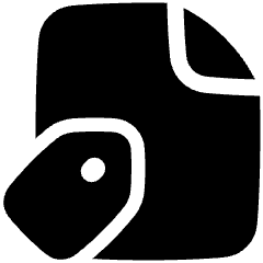 Label File Tag Icon from Plump Solid Set