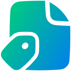 Label File Tag Icon from Plump Gradient Set