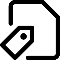 Label File Tag Icon from Core Line Set