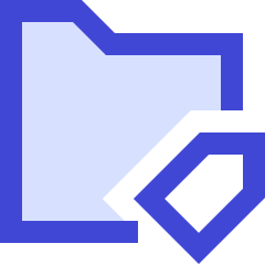 Label Folder Tag Icon from Sharp Duo Set