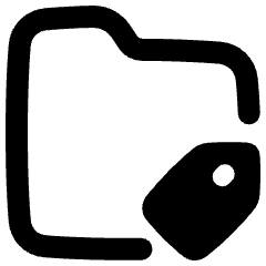 Label Folder Tag Icon from Plump Remix Set