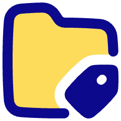 Label Folder Tag Icon from Plump Pop Set