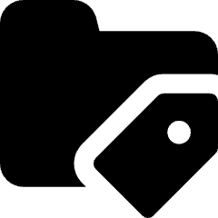 Label Folder Tag Icon from Core Solid Set