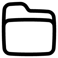 Mac Folder Icon from Plump Line Set