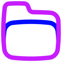 Mac Folder Icon from Flex Neon Set