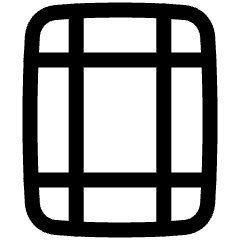 Margins Icon from Plump Line Set