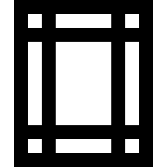 Margins Icon from Sharp Line Set