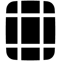 Margins Icon from Plump Solid Set
