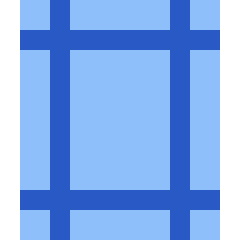 Margins Icon from Sharp Flat Set