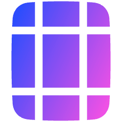 Margins Icon from Plump Gradient Set