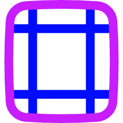 Margins Icon from Flex Neon Set