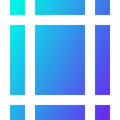 Margins Icon from Sharp Gradient Set