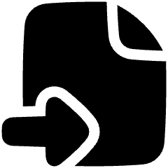 Move File Icon from Plump Solid Set