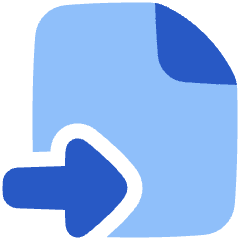Move File Icon from Plump Flat Set