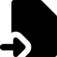 Move File Icon from Micro Solid Set