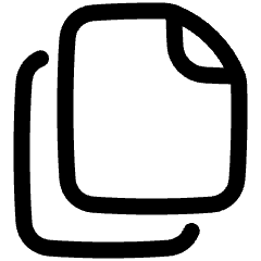 Multiple File 1 Icon from Plump Line Set