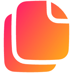 Multiple File 1 Icon from Plump Gradient Set