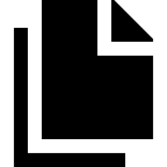 Multiple File 1 Icon from Sharp Solid Set