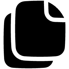 Multiple File 1 Icon from Plump Solid Set