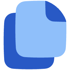 Multiple File 1 Icon from Plump Flat Set