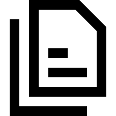 Multiple File 2 Icon from Sharp Line Set