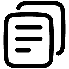 Multiple File 2 Icon from Plump Line Set