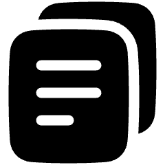 Multiple File 2 Icon from Plump Solid Set