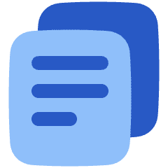 Multiple File 2 Icon from Plump Flat Set