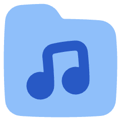 Music Folder Song Icon from Plump Flat Set
