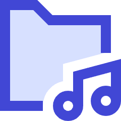 Music Folder Song Alternative Icon from Sharp Duo Set