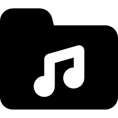 Music Folder Song Icon from Core Solid Set