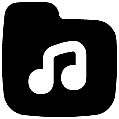 Music Folder Song Icon from Flex Solid Set
