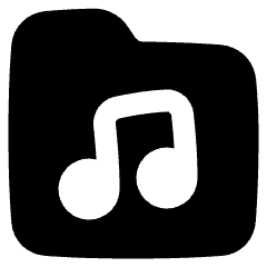 Music Folder Song Icon from Plump Solid Set