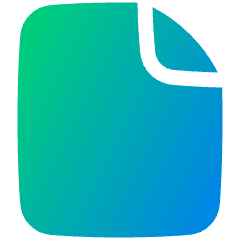 New File Icon from Plump Gradient Set