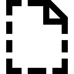 New File Dash Icon from Sharp Line Set