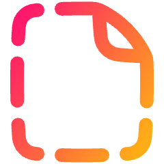 New File Dash Icon from Plump Gradient Set