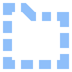 New Folder Dash Icon from Sharp Flat Set