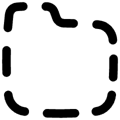 New Folder Dash Icon from Flex Line Set