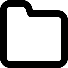 New Folder Icon from Micro Line Set