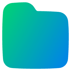 New Folder Icon from Plump Gradient Set