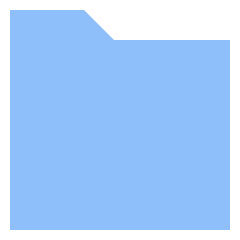 New Folder Icon from Sharp Flat Set