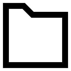 New Folder Icon from Sharp Line Set
